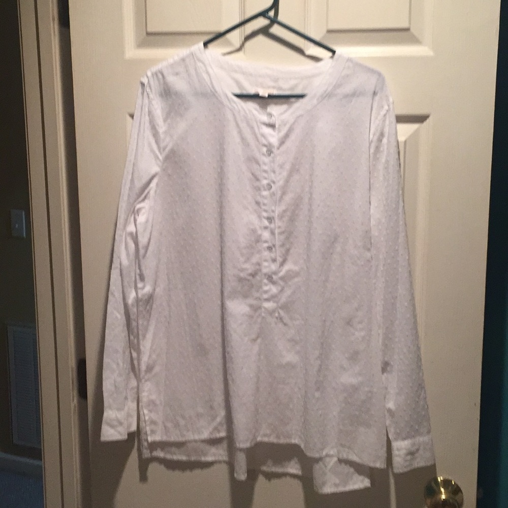 Gap white cotton blouse